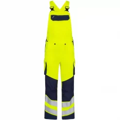 Engel Workwear Engel Safety Light Latzhose, Gelb/Blue Ink, Herren