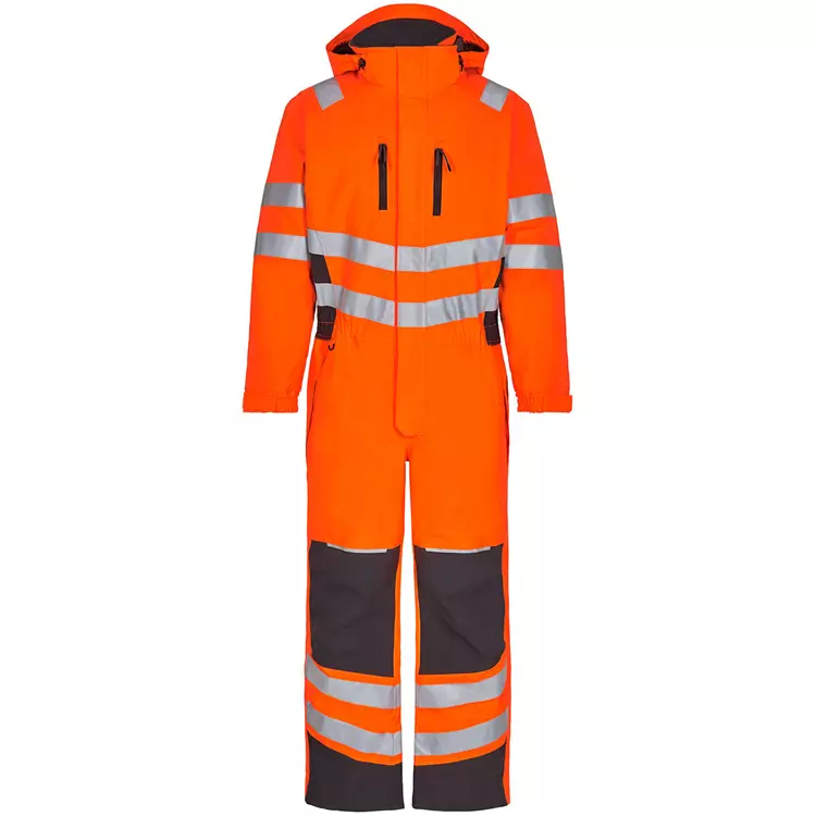 Engel Workwear Engel Safety Winteroverall, Hi-vis Orange/Grau, Herren – Bild 9