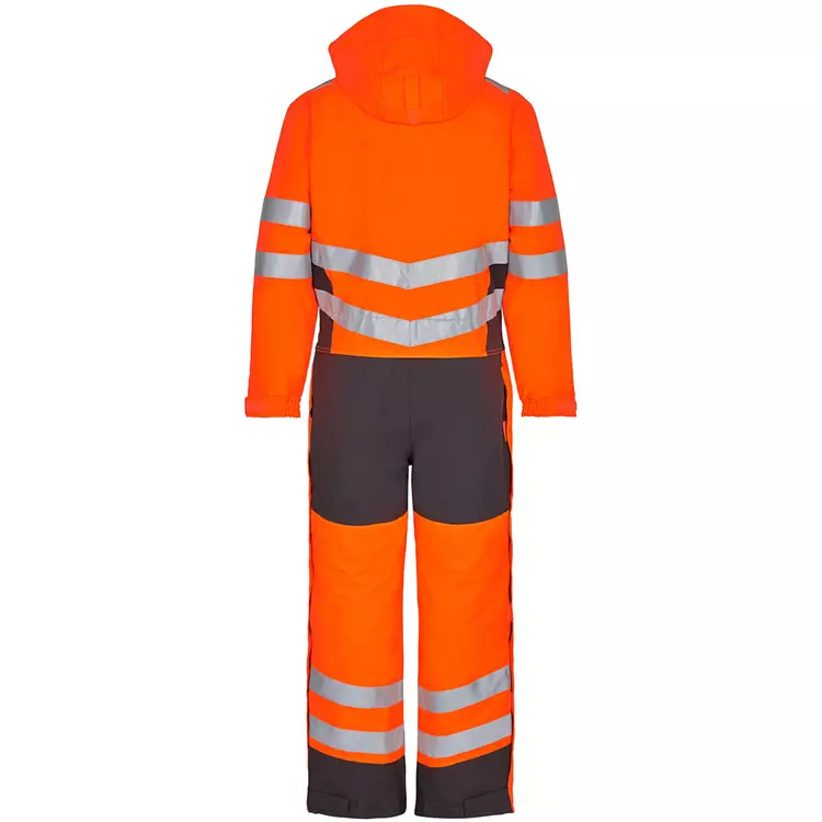 Engel Workwear Engel Safety Winteroverall, Hi-vis Orange/Grau, Herren – Bild 3