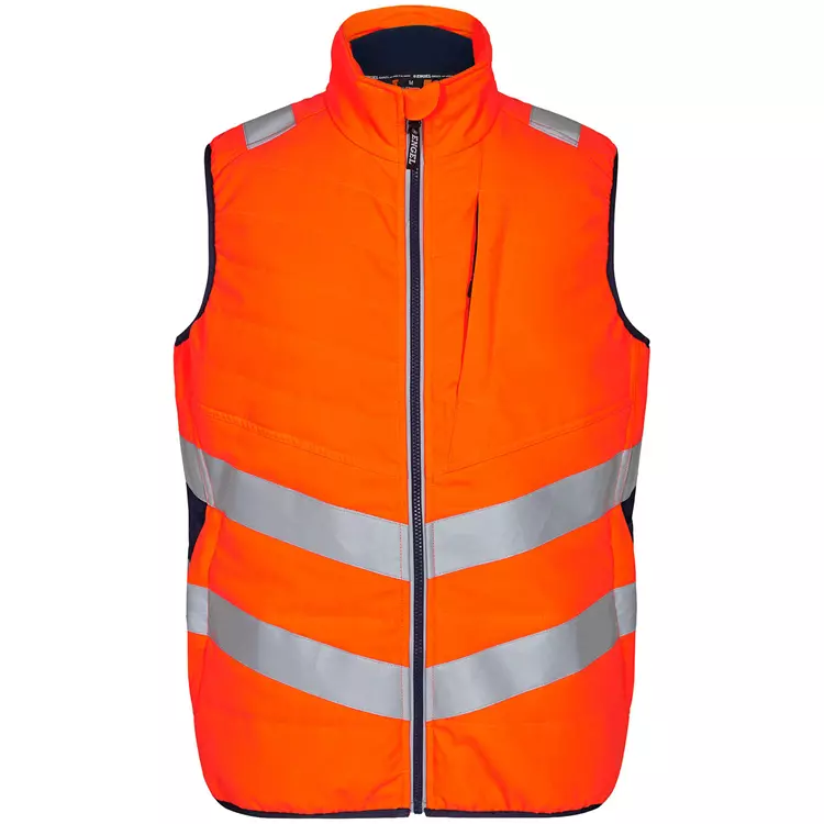 Engel Workwear Engel Safety Steppweste, Hi-vis Gelb/Grün, Herren, Gelb/blue Ink – Bild 6