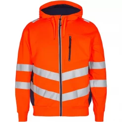 Engel Workwear Engel Safety Hoodie, Orange/Blue Ink, Herren