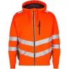 Engel Workwear Engel Safety Hoodie, Hi-vis Orange/Grau, Herren