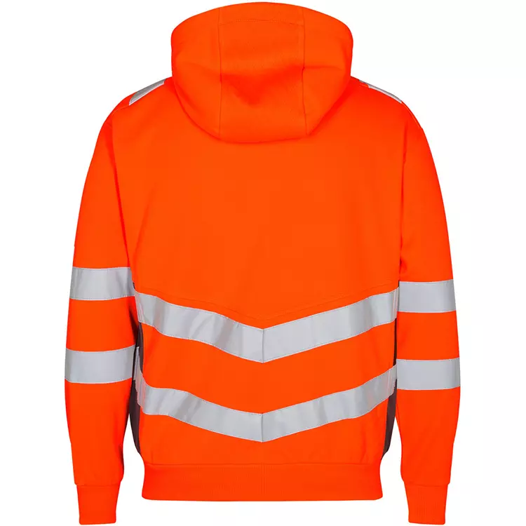 Engel Workwear Engel Safety Hoodie, Hi-vis Orange/Grau, Herren – Bild 3