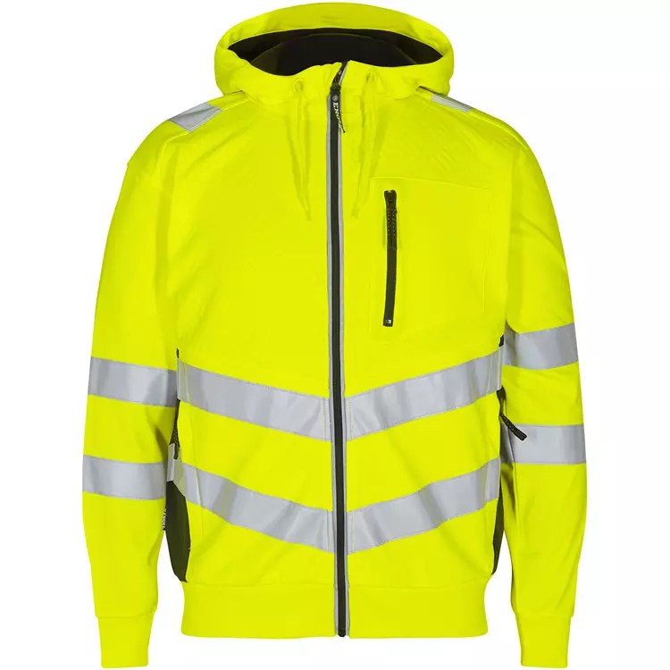 Engel Workwear Engel Safety Hoodie, Hi-vis Orange/Grau, Herren – Bild 10