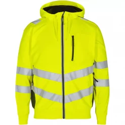 Engel Workwear Engel Safety Hoodie, Hi-vis Gelb/Schwarz, Herren