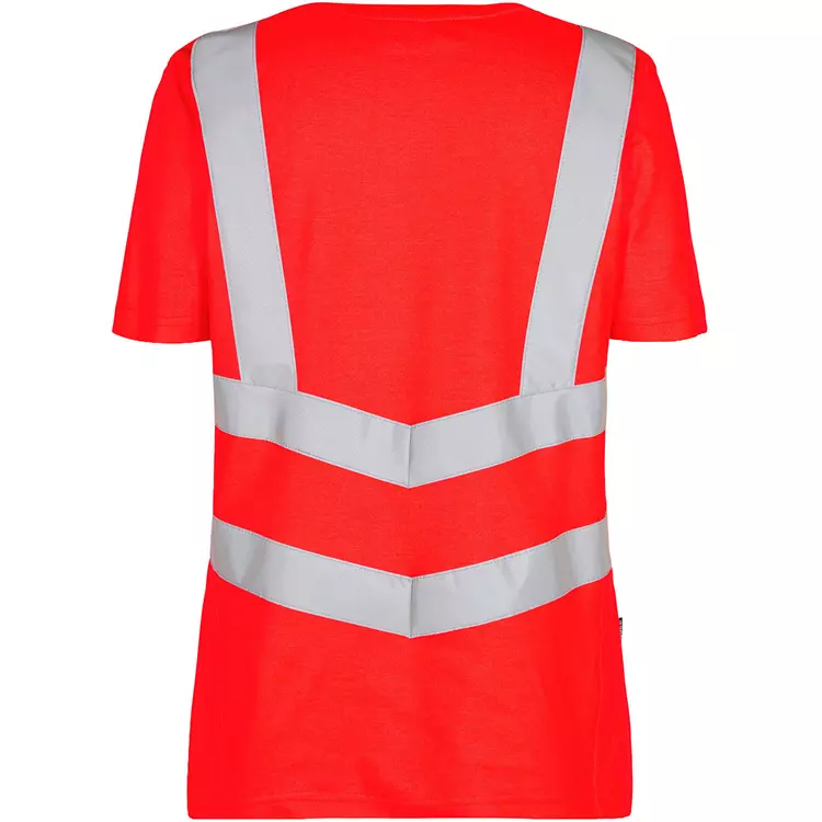 Engel Workwear Engel Safety Damen T-Shirt, Hi-Vis Rot – Bild 3