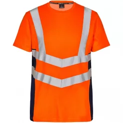 Engel Workwear Engel Safety T-shirt, Orange/Blue Ink, Herren