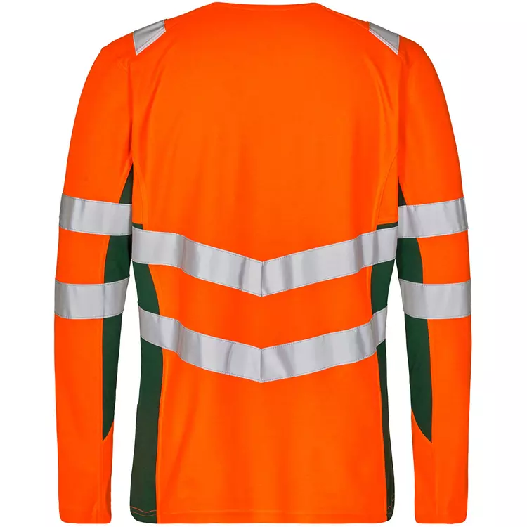 Engel Workwear Engel Safety Langärmliges T-Shirt, Hi-Vis Orange/Grün, Herren – Bild 3