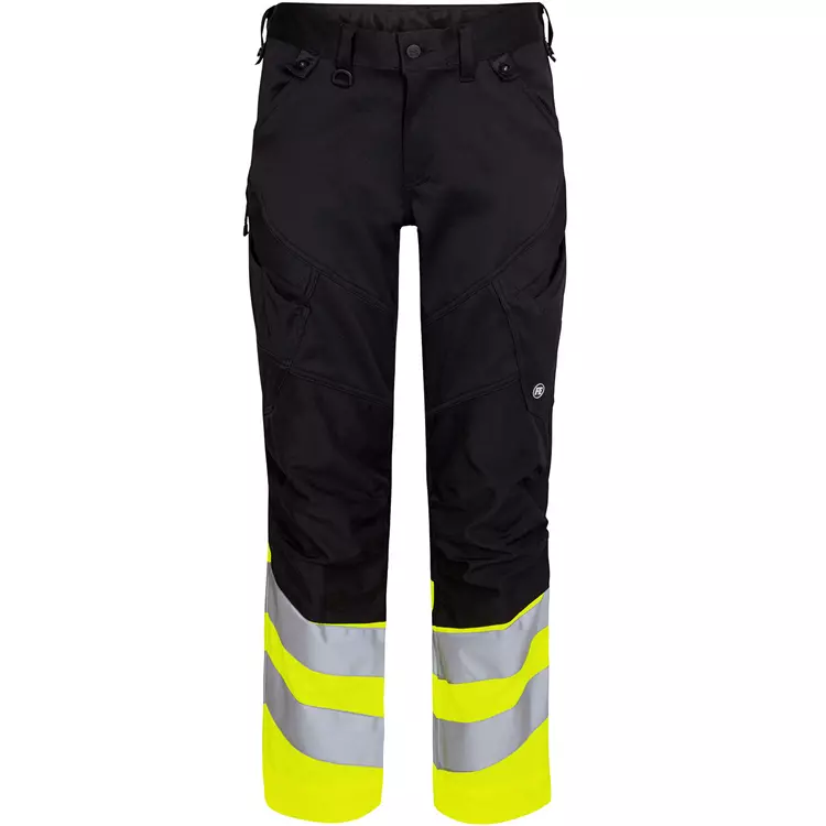 Engel Workwear Engel Safety Arbeitshose, Schwarz/Hi-Vis Gelb, Herren – Bild 2