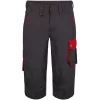 Engel Workwear Engel Galaxy 3/4-Hose, Anthrazitgrau/Tomato Red, Herren
