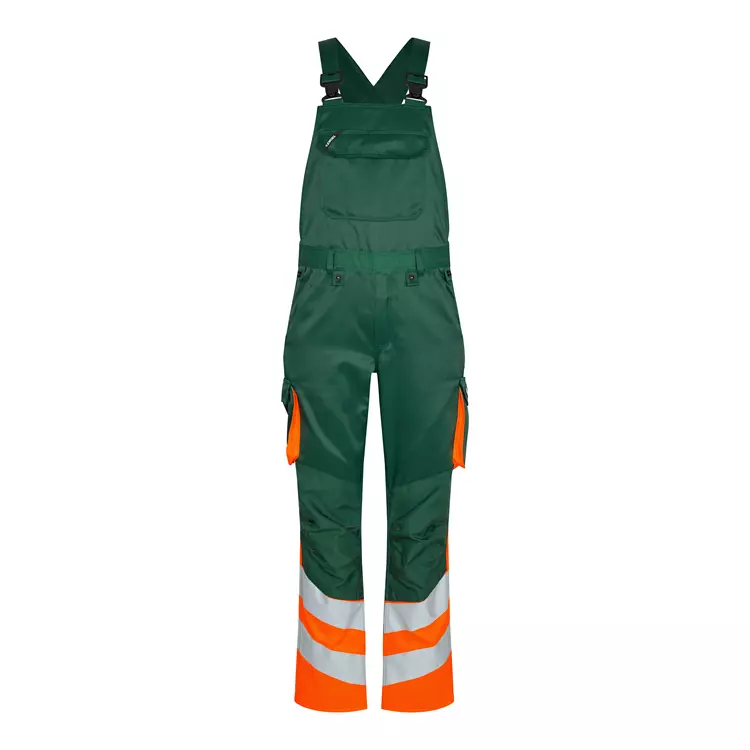 Engel Workwear Engel Safety Light Latzhose, Grün/Hi-Vis Gelb, Herren, Grün/hi-vis Gelb – Bild 5