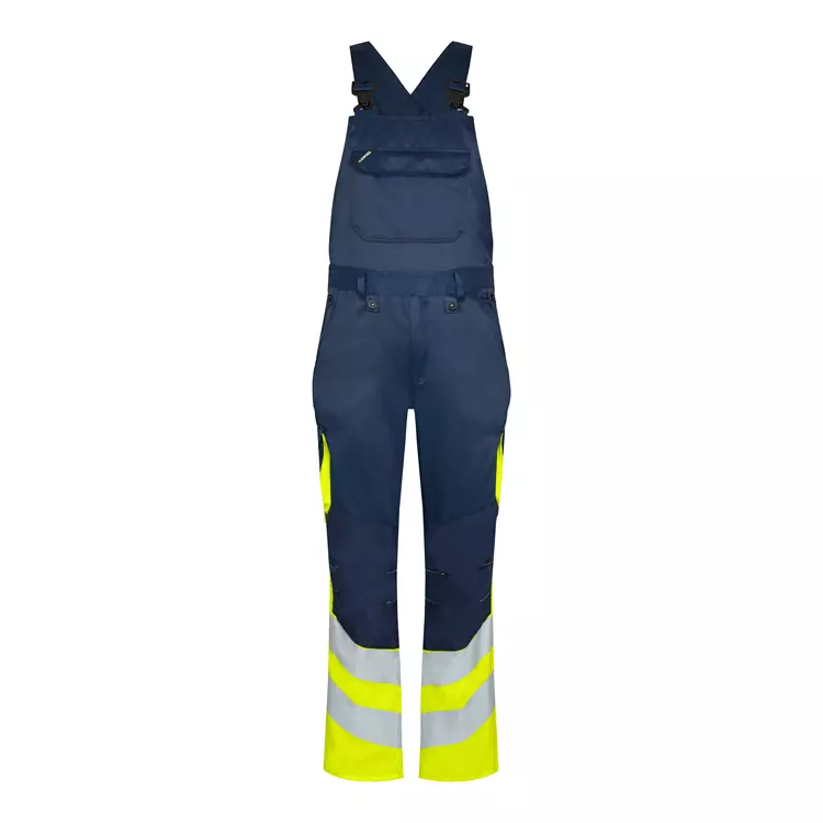 Engel Workwear Engel Safety Light Latzhose, Grün/Hi-Vis Gelb, Herren, Grün/hi-vis Gelb – Bild 7