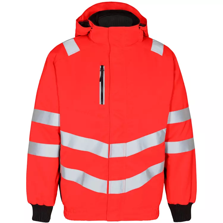 Engel Workwear Engel Safety Pilotenjacke, Rot/Schwarz, Herren