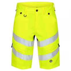 Engel Workwear Engel Safety Arbeitsshorts, Hi-vis Gelb/Schwarz, Herren