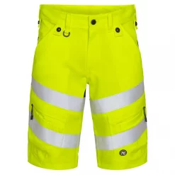 Engel Workwear Engel Safety Arbeitsshorts, Gelb/Blue Ink, Herren