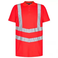 Engel Workwear Engel Safety Poloshirt, Rot, Herren