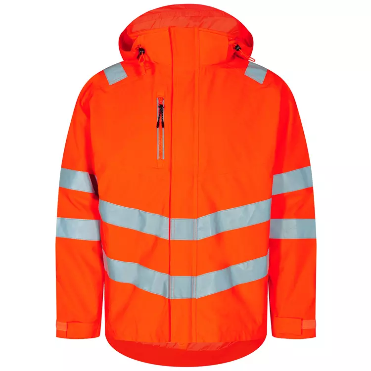 Engel Workwear Engel Safety Shelljacke, Hi-vis Gelb/Grün, Herren, Hi-vis Orange/grau – Bild 11