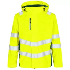 Engel Workwear Engel Safety Shelljacke, Hi-vis Gelb/Grün, Herren, Hi-vis Orange/grau