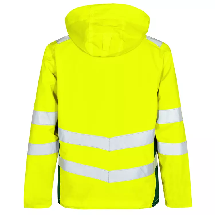 Engel Workwear Engel Safety Shelljacke, Hi-vis Gelb/Grün, Herren, Hi-vis Orange/grau – Bild 3