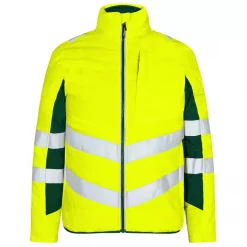 Engel Workwear Engel Safety Steppjacke, Hi-vis Gelb/Grün, Herren, Hi-vis Rot/schwarz