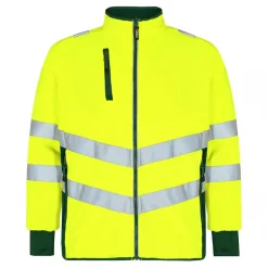 Engel Workwear Engel Safety Fleecejacke, Hi-vis Gelb/Grün, Herren, Hi-vis Gelb/grün