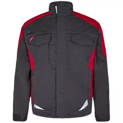 Engel Workwear Engel Galaxy Light Arbeitsjacke, Anthrazitgrau/Tomato Red, Herren