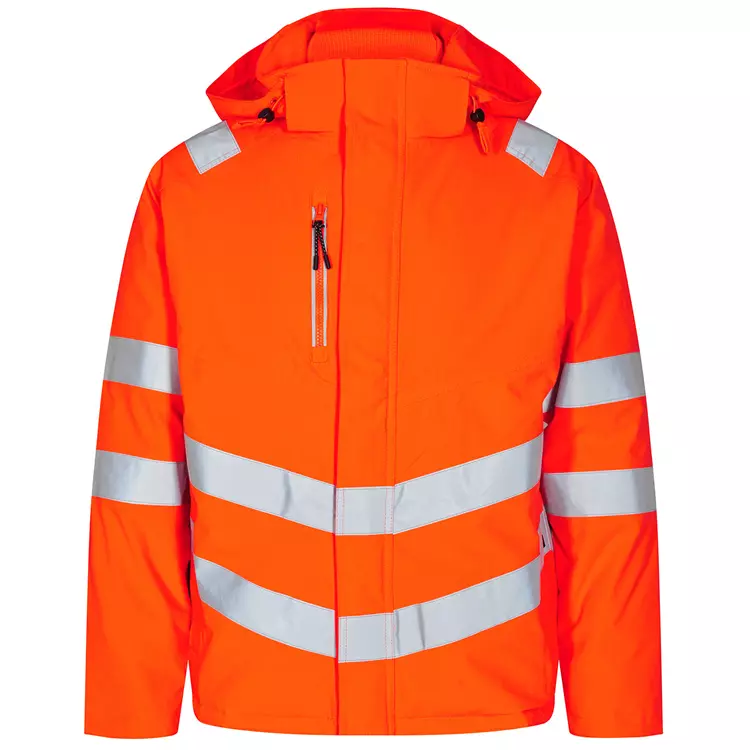 Engel Workwear Engel Safety Winterjacke, Orange/Blue Ink, Herren – Bild 11