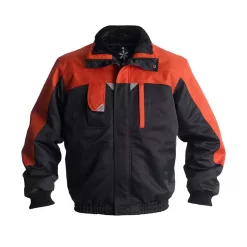 Engel Workwear Engel Pilotenjacke, Schwarz/Rot, Herren