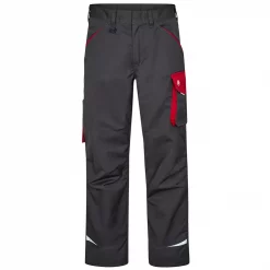 Engel Workwear Engel Galaxy Light Hose, Anthrazitgrau/Tomato Red, Herren