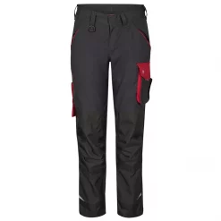 Engel Workwear Engel Galaxy Damen Arbeitshose, Anthrazitgrau/Tomato Red