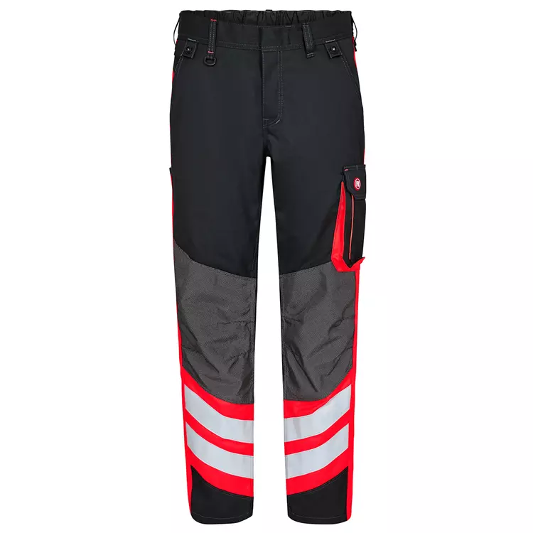 Engel Workwear Engel Cargo Hose, Grau/Rot, Herren – Bild 8