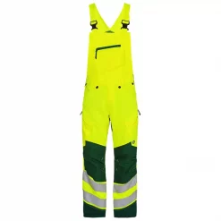 Engel Workwear Engel Safety Latzhose, Hi-vis Gelb/Grün, Herren, Orange/blue Ink