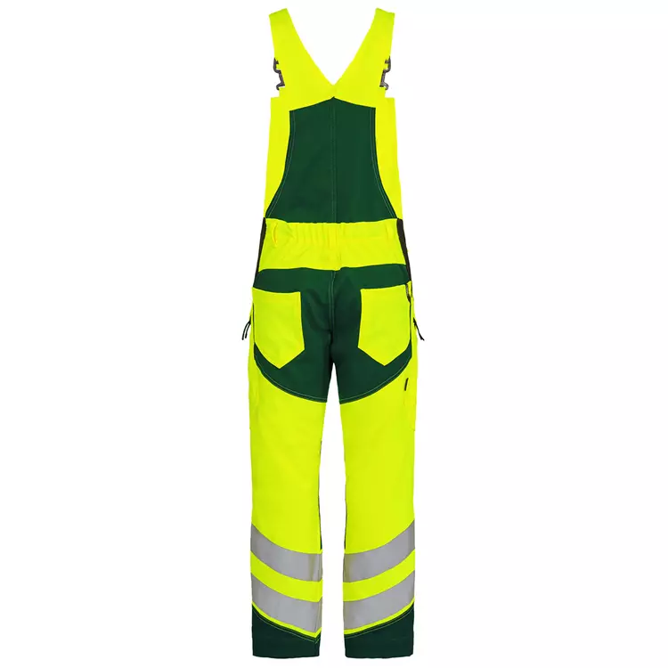 Engel Workwear Engel Safety Latzhose, Hi-vis Gelb/Grün, Herren, Orange/blue Ink – Bild 3