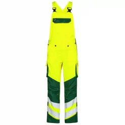 Engel Workwear Engel Safety Light Latzhose, Hi-vis Gelb/Grün, Herren, Orange/blue Ink