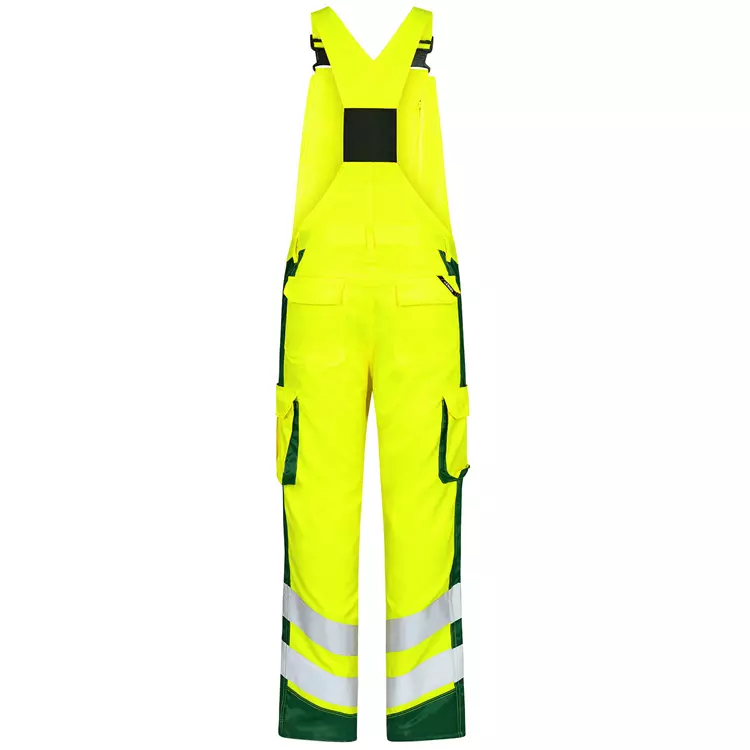 Engel Workwear Engel Safety Light Latzhose, Hi-vis Gelb/Grün, Herren, Orange/blue Ink – Bild 3