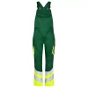 Engel Workwear Engel Safety Light Latzhose, Grün/Hi-Vis Gelb, Herren, Grün/hi-vis Gelb