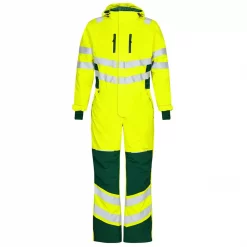 Engel Workwear Engel Safety Winteroverall, Hi-vis Gelb/Grün, Herren, Hi-vis Orange/grau