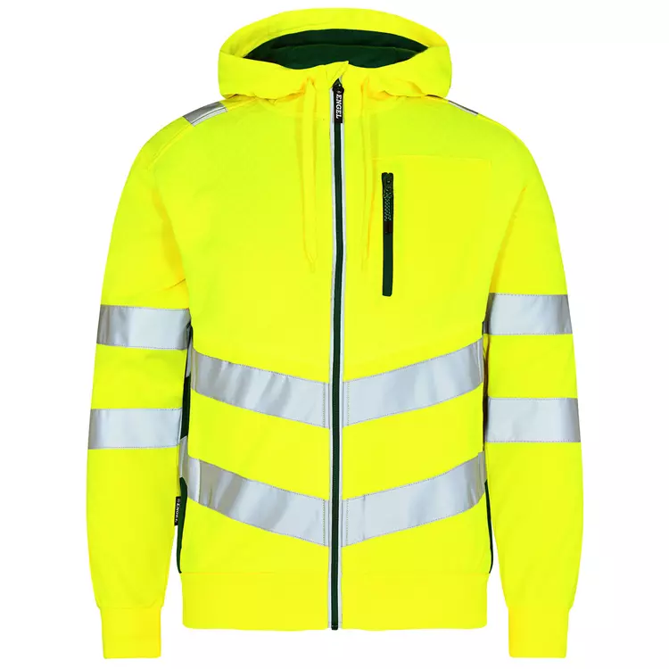 Engel Workwear Engel Safety Hoodie, Hi-vis Orange/Grau, Herren – Bild 12
