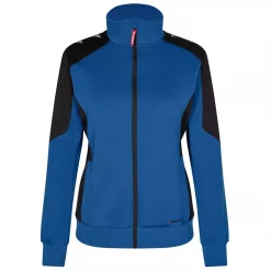 Engel Workwear Engel Galaxy Damen Sweatcardigan, Surfer Blue/Schwarz