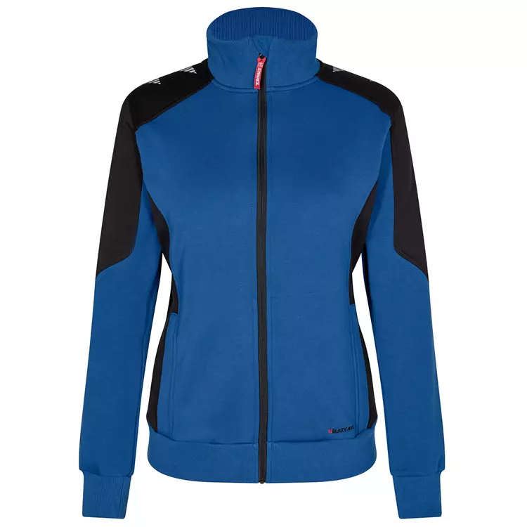 Engel Workwear Engel Galaxy Damen Sweatcardigan, Surfer Blue/Schwarz – Bild 2