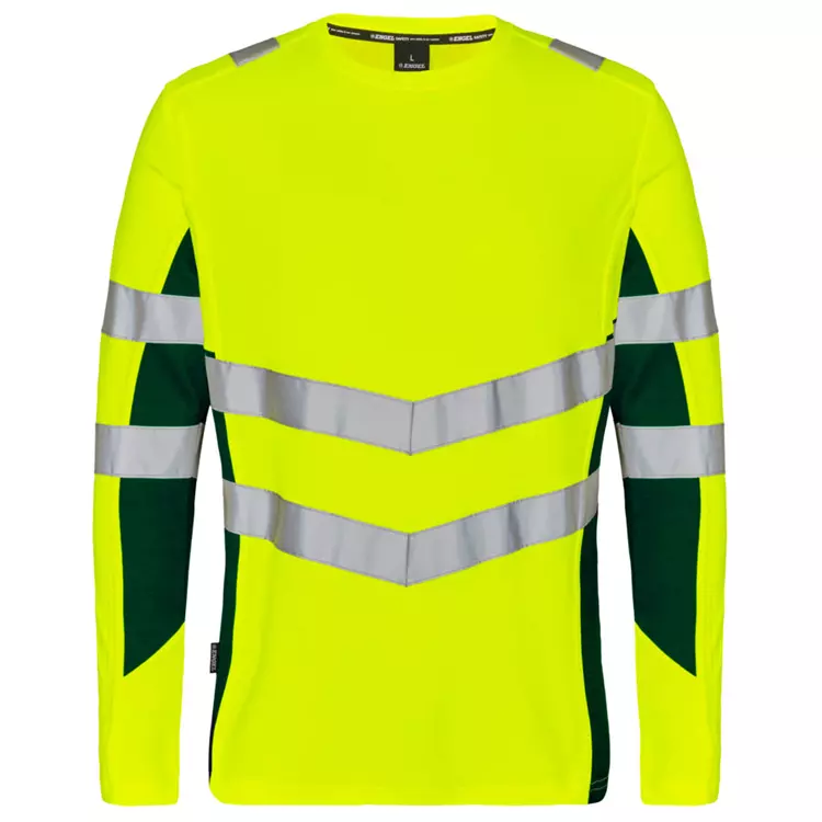Engel Workwear Engel Safety Langärmliges T-Shirt, Hi-vis Orange/Grau, Herren – Bild 12