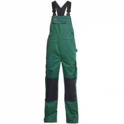 Engel Workwear Engel Light Latzhose, Grün/Schwarz, Herren, Schwarz/grau