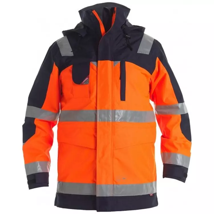 Engel Workwear Engel Shelljacke, Hi-vis Orange, Herren – Bild 4