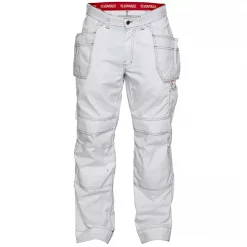 Engel Workwear Engel Combat Handwerkerhose, Weiß, Herren, Weiß