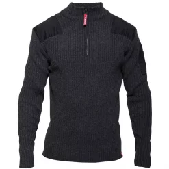 Engel Workwear Engel Combat Strickpullover, Anthrazit Melange, Herren