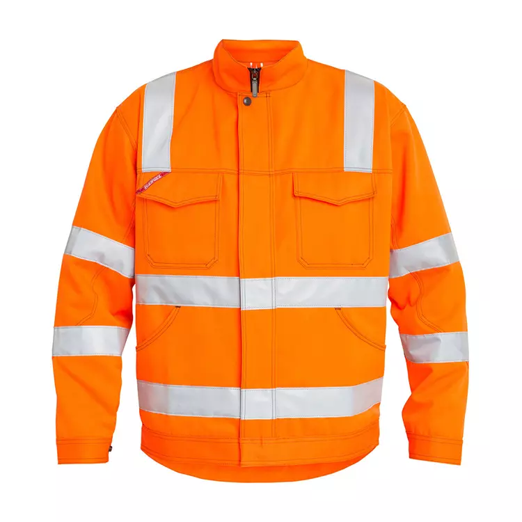 Engel Workwear Engel Arbeitsjacke, Hi-Vis Orange/Grün, Herren – Bild 5