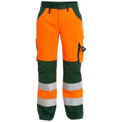 Engel Workwear Engel Arbeitshose, Orange/Grün, Herren