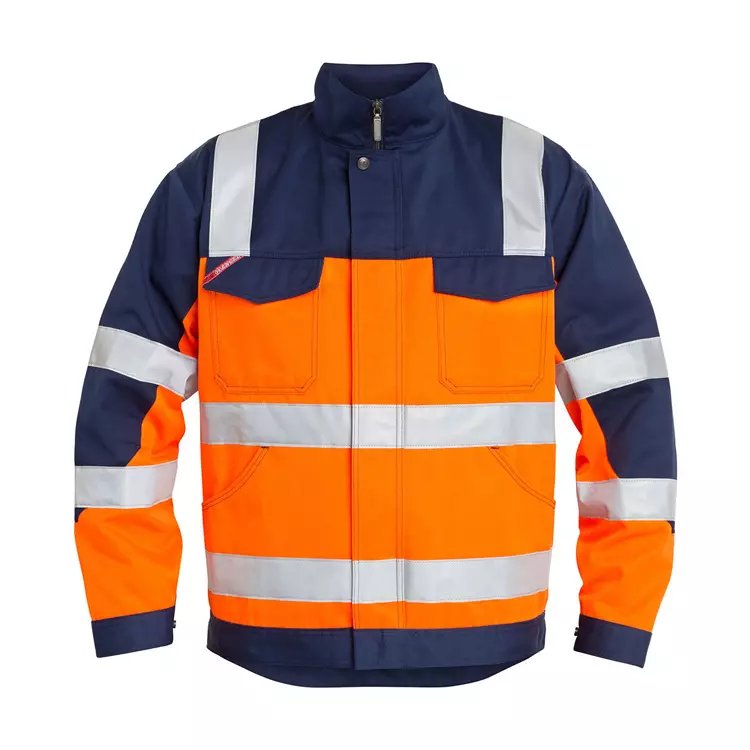 Engel Workwear Engel Arbeitsjacke, Hi-Vis Orange/Grün, Herren – Bild 6
