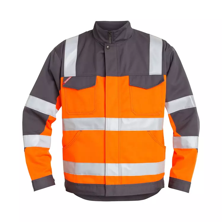 Engel Workwear Engel Arbeitsjacke, Hi-Vis Orange/Grün, Herren – Bild 10