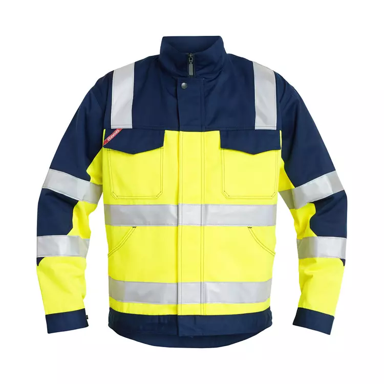 Engel Workwear Engel Arbeitsjacke, Hi-Vis Orange/Grün, Herren – Bild 8